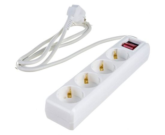 Удлинитель IEK У04К-выключатель, 4 места, 2Р+PЕ, 1.5 метра, 3х1мм2, 16А/250 WYP10-16-04-01-ZK-17 – изображение 2