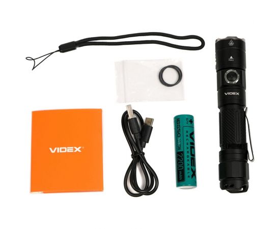 Портативный светодиодный фонарик Videx A105Z 1200Lm 5000K VLF-A105Z – изображение 2