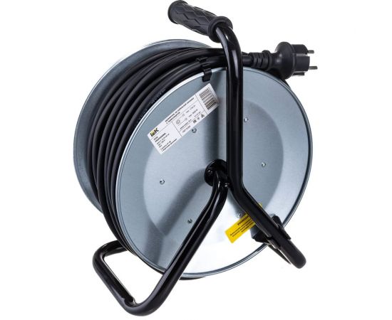 Катушка с термозащитой IEK ""Professional"" УК30 металлическая, 4 места, 2Р+PЕ/30м, КГ, 3х2,5мм2, IP44 WKP17-16-04-30-44 – изображение 2