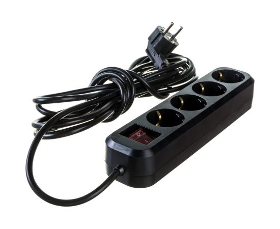 Бытовой удлинитель Gigant с заземлением ПВС 3x0,75 3500Вт 4 гнезда 5м 80094 – изображение 3