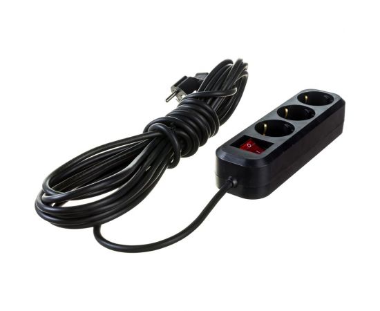 Бытовой удлинитель Gigant с заземлением ПВС 3x0,75 3500Вт 3 гнезда 7м 80092 – изображение 3