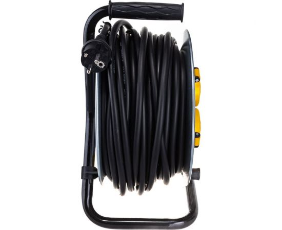 Катушка с термозащитой IEK ""Professional"" УК30 металлическая, 4 места, 2Р+PЕ/30м, КГ, 3х2,5мм2, IP44 WKP17-16-04-30-44 – изображение 3