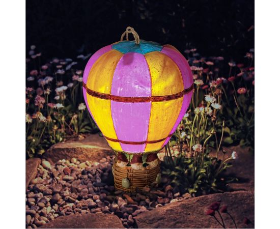 Садовый светильник ЭРА ERASF22-14 Воздушный шар на солнечной батарее, полистоун, 20 см, Б0053363 – изображение 3