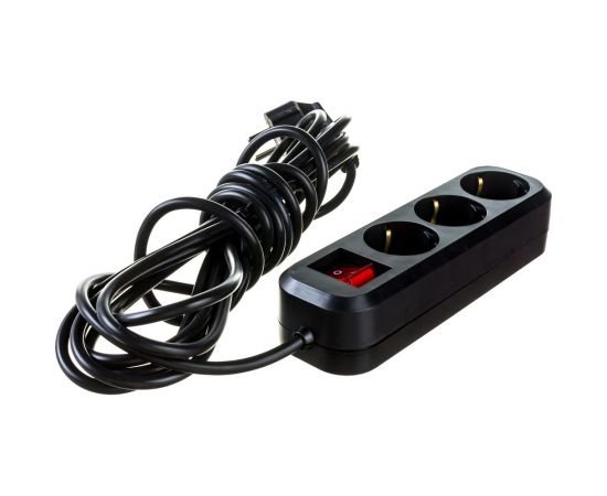 Бытовой удлинитель Gigant с заземлением ПВС 3x0,75 3500Вт 3 гнезда 5м 80091 – изображение 3