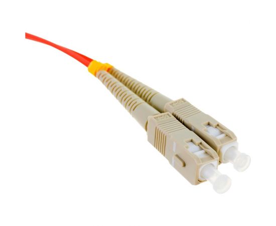 Волоконно-оптический шнур Hyperline FC-D2-50-LC/PR-SC/PR-H-1M-LSZH-OR патч-корд MM 50/12 28384 – изображение 3