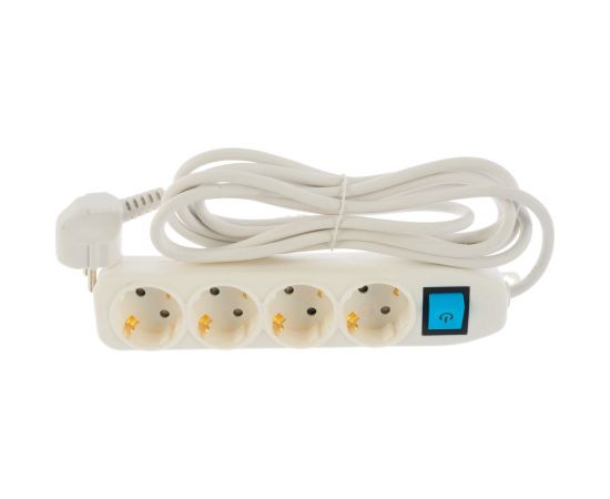 Сетевой удлинитель с выключателем, с заземлением и с защитой от детей 3 метра Electraline 62051 – изображение 3