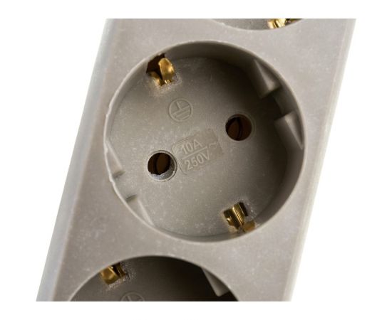 Удлинитель ExeGate EC-5-1 8G 5 евро с заземлением 1.8м защита от перегрузки выключатель с подсветкой серый 285798 – изображение 4