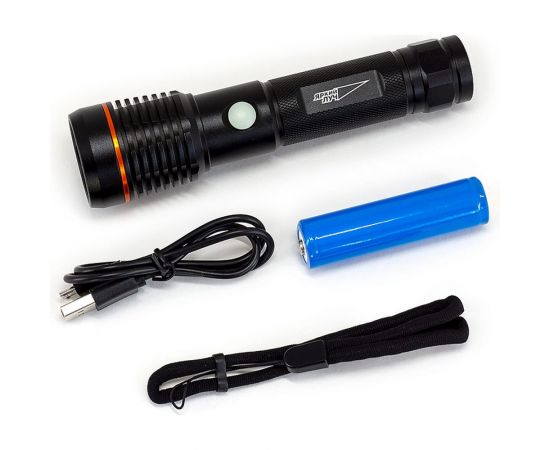 Фонарь ЯРКИЙ ЛУЧ T7v.3 Osram P9 max600лм 5000K IPX4, Li-Ion 18650 2200mAh 4606400106432 – изображение 4