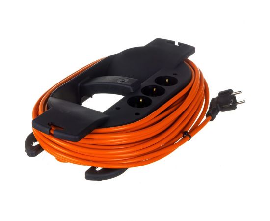 Удлинитель на каучуковой рамке Gigant Professional ПВС 3х1,5 3500Вт 3 розетки 15м 80046 – изображение 4