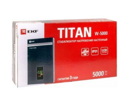 Настенный стабилизатор напряжения EKF TITAN W-5000 PROxima SQ stab-w-5000 – изображение 4