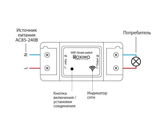 Умный модуль (реле) Roximo SRM10A001 – изображение 4