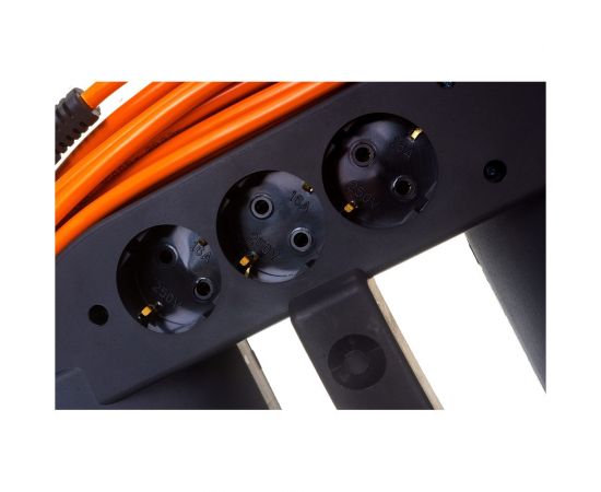 Удлинитель на каучуковой рамке Gigant Professional ПВС 3х1,5 3500Вт 3 розетки 15м 80046 – изображение 5