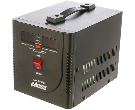 Стабилизатор напряжения Powerman 1ф 2 кВА AVS 2000 D Black 6028664 – изображение 5