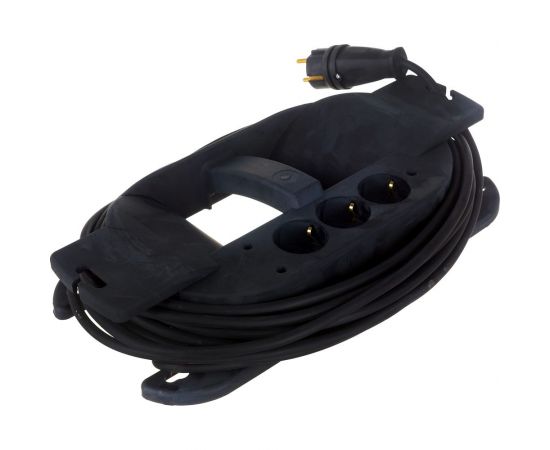 Удлинитель на каучуковой рамке Gigant Professional с/з КГ 3х1,5 3500Вт 3 розетки 10м 80050 – изображение 5
