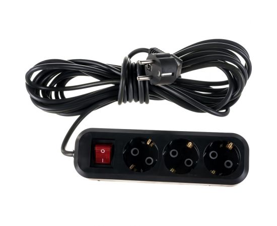 Бытовой удлинитель Gigant с заземлением ПВС 3x0,75 3500Вт 3 гнезда 7м 80092 – изображение 6