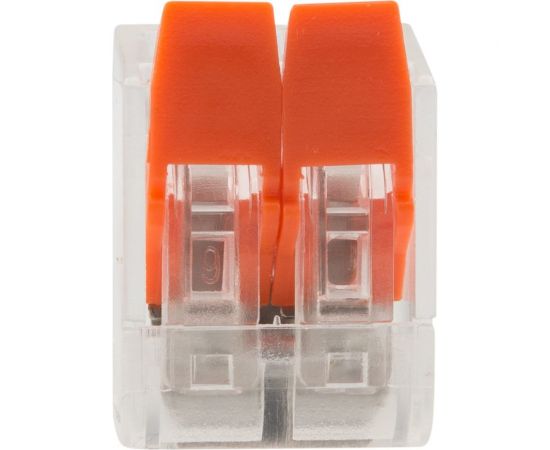 Соединительная 2-проводная клемма REXANT с рычажком 0.14-4 мм2 прозрачная 20 шт 07-5202-20 – изображение 6