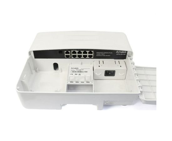 11-портовый уличный коммутатор Amatek APN-SX10P HiPoE/PoE+ до 120Вт 7000425 – изображение 8