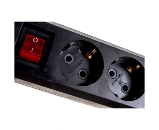 Бытовой удлинитель Gigant с заземлением ПВС 3x0,75 3500Вт 4 гнезда 5м 80094 – изображение 9