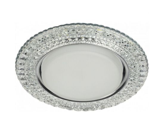 Светильник ЭРА DK LD26 SL/WH декор cо светодиодной подсветкой Gx53, прозрачный Б0029638 
