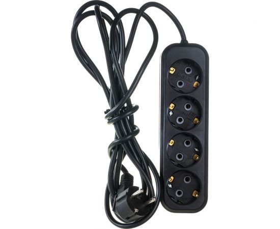 Бытовой удлинитель Gigant с заземлением ПВС 3x0,75 3500Вт 4 гнезда 3м 80086 