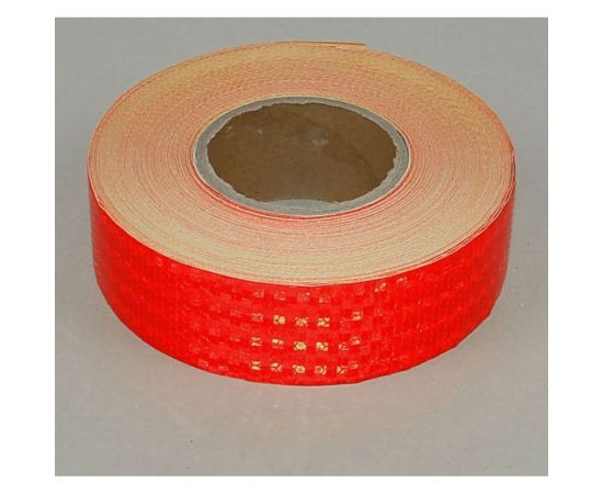 Светоотражающая самоклеящаяся лента СИМАЛЕНД красная, 5 см х 45 м 1404119 