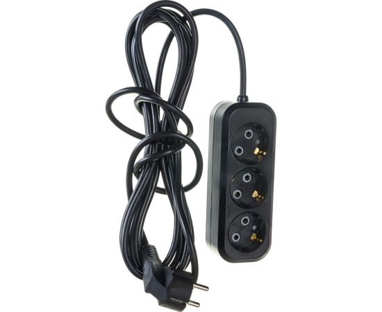 Бытовой удлинитель Gigant с заземлением ПВС 3x0,75 3500Вт 3 гнезда 5м 80084 