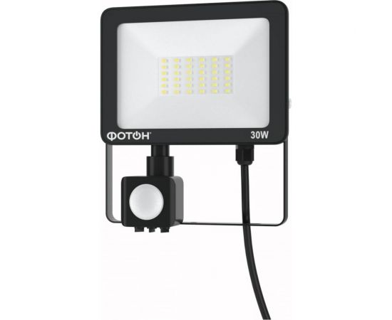Светодиодный сетевой прожектор ФОТОН FL-30W6K65-PIR 30W с датчиком движения 24540 