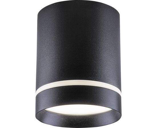 Накладной светильник truEnergy gx53 d85xh80мм ip20 черный/алюминий 21002 