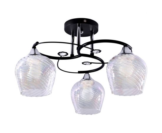 Потолочный светильник ЭЛЕТЕХ 11293-2/3 черный хром (Плафон 8310) НПБ 01-3x60-207 Е27 ИУ 1005404878 