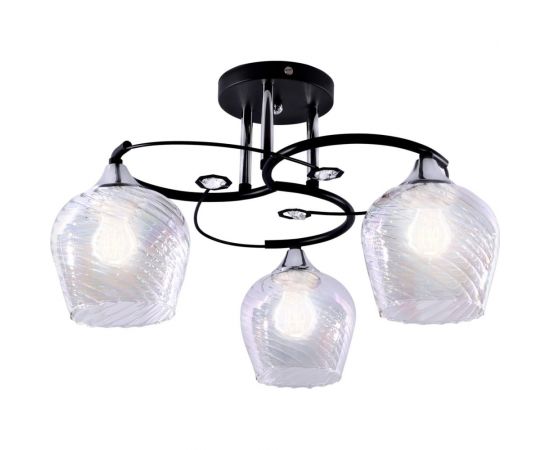 Потолочный светильник ЭЛЕТЕХ 11293-2/3 черный хром (Плафон 8310) НПБ 01-3x60-207 Е27 ИУ 1005404878 – изображение 2