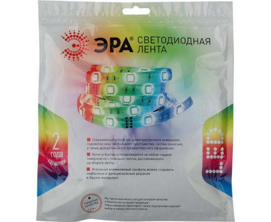 Светодиодная лента ЭРА LS5050-14,4-60-24-65-RGB-5m Б0043115 – изображение 2