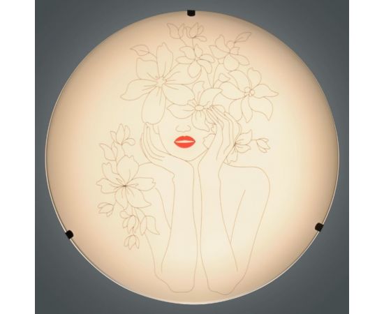 Настенно-потолочный светильник ЭЛЕТЕХ "Девушка 300 НПБ 01-2x60-139 М16 матовый белый /кл.штамп металлик ИУ 1005404656 – изображение 2