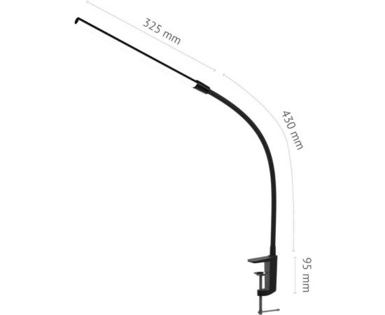 Настольный светодиодный сетевой светильник ФОТОН CL-5D4-B (5 W) на струбцине, черный 24656 – изображение 2