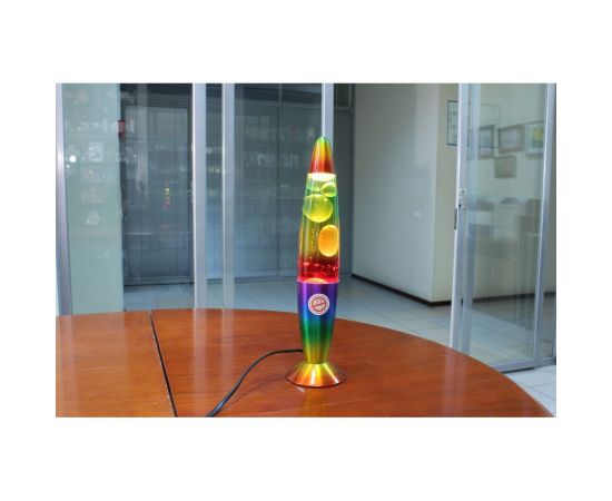 Декоративный настольный светильник-ночник СТАРТ ЛАВА -лампа 36см радуга – изображение 2