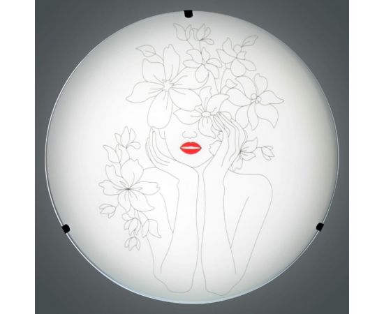 Настенно-потолочный светильник ЭЛЕТЕХ "Девушка 300 НПБ 01-2x60-139 М16 матовый белый /кл.штамп металлик ИУ 1005404656 – изображение 3