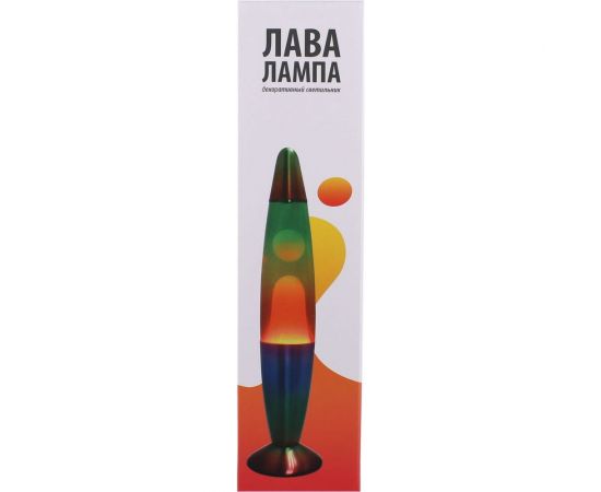 Декоративный настольный светильник-ночник СТАРТ ЛАВА -лампа 36см радуга – изображение 3