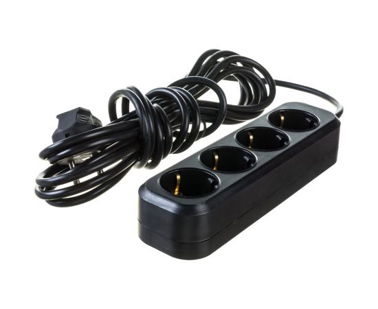 Бытовой удлинитель Gigant с заземлением ПВС 3x0,75 3500Вт 4 гнезда 5м 80087 – изображение 3