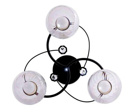 Потолочный светильник ЭЛЕТЕХ 11293-2/3 черный хром (Плафон 8310) НПБ 01-3x60-207 Е27 ИУ 1005404878 – изображение 3