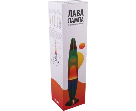 Декоративный настольный светильник-ночник СТАРТ ЛАВА -лампа 36см радуга – изображение 4