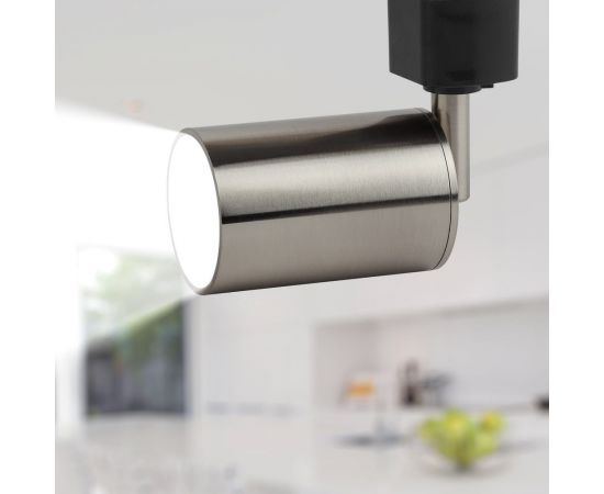 Трековый светильник ЭРА TR14GU10 SN GU10, 55х165 мм, сатин никель, 50/1200 Б0044306 – изображение 4