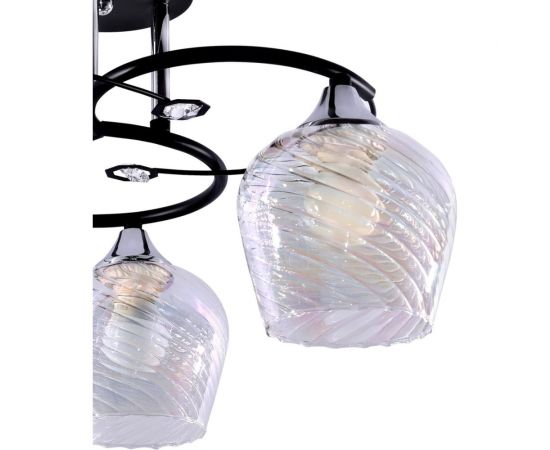 Потолочный светильник ЭЛЕТЕХ 11293-2/3 черный хром (Плафон 8310) НПБ 01-3x60-207 Е27 ИУ 1005404878 – изображение 4