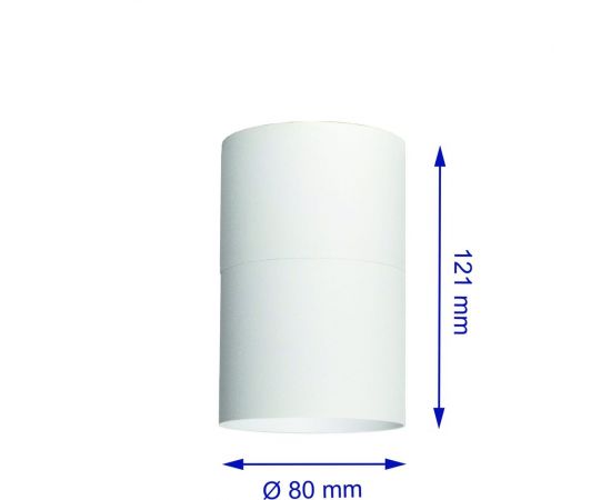 Потолочный накладной светильник ООО АлТехно белый, под лампочку GX53 mollyspot TS-S-M5_W – изображение 5