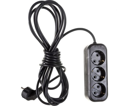 Бытовой удлинитель Gigant с заземлением ПВС 3x0,75 3500Вт 3 гнезда 5м 80084 – изображение 6