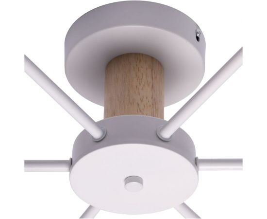 Потолочная люстра RITTER VOLANTE 6хE27 780x780x260мм металл дерево белый дерево 52443 4 – изображение 7