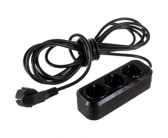 Бытовой удлинитель Gigant с заземлением ПВС 3x0,75 3500Вт 3 гнезда 5м 80084 – изображение 7