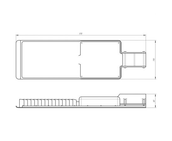 Уличный светильник ЭРА SPP-502-0-50K-200 200Вт 5000К 20000Лм IP65 КСС ""Ш-с"" IC-SMD 48-60мм полный раструб, Б0051835 – изображение 8
