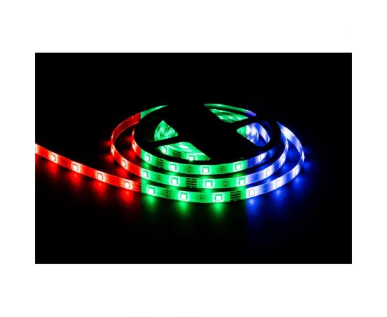 Светодиодная лента OGM 12В, 7,2Вт/м, smd5050, 30д/м, ip65, подложка 10мм, 5м, rgb. / LSE-284 