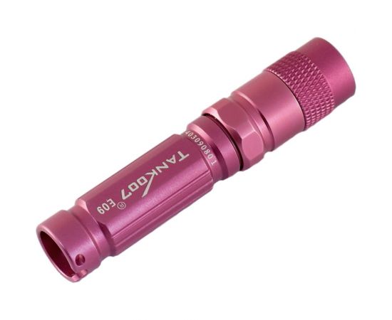 Светодиодный фонарь с комплектацией TANK007 розовый E09P 