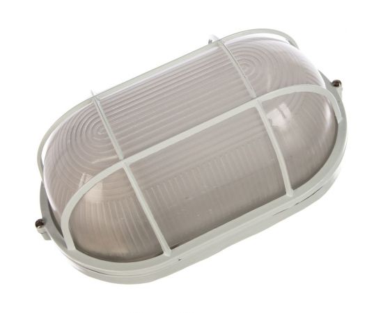 Влагозащищенный светильник Navigator 94 805 NBL-O2-100-E27/WH НПБ 1202 белый овал решетка 100Вт IP54 94805 