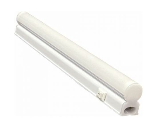 Светодиодный линейный светильник truEnergy с выключателем и кабелем с вилкой t5 6w 4000k 480lm 290мм белый пластик 10151 